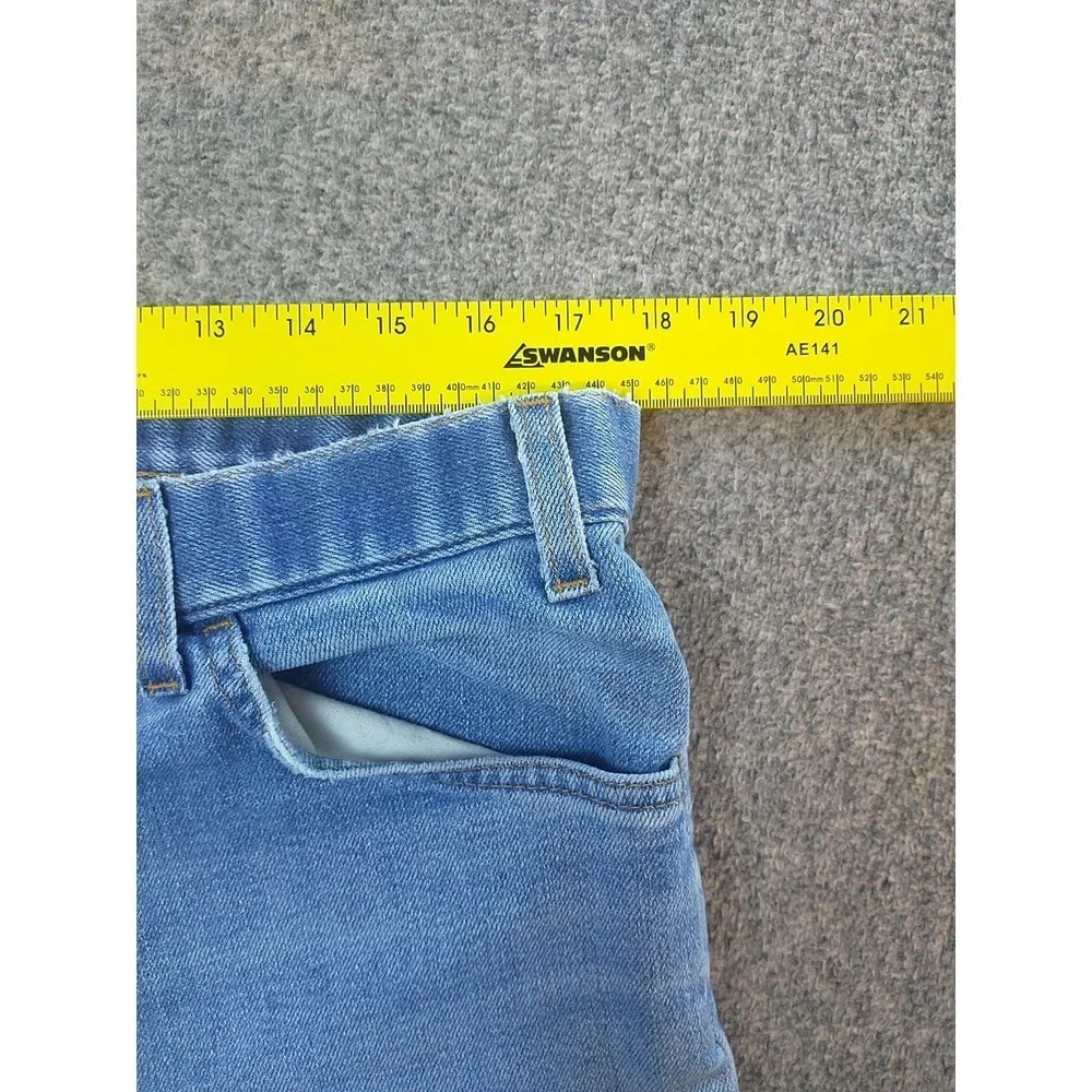 Levis Action Slacks Mens 36x31 Light Wash Blue Denim Straight Leg Jeans Vintage